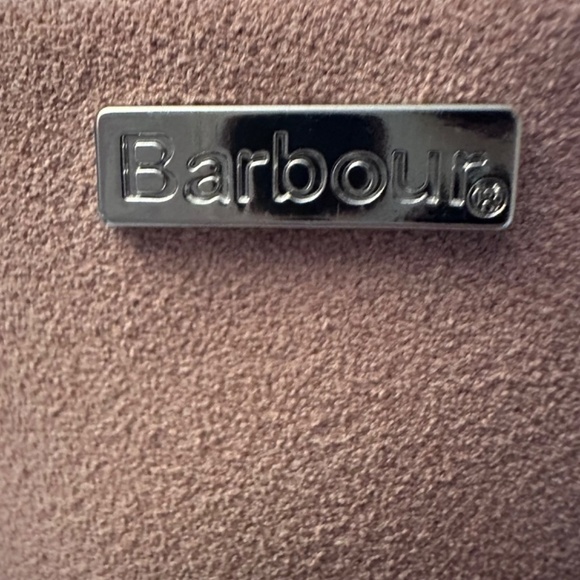 BARBOUR  Baby Pink Suede Upper Simone slippers UK 4 - Picture 8 of 11